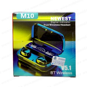 هندزفری بلوتوثی مدل NEWEST M10 V5.1 یک انتخاب عالی برای تجربه‌ی صوتی بی‌سیم و راحت است. این هندزفری با استفاده از نسخه‌ی 5.1 بلوتوث، ارتباطی پایدار و قوی را با دستگاه‌های مختلف فراهم می‌کند.